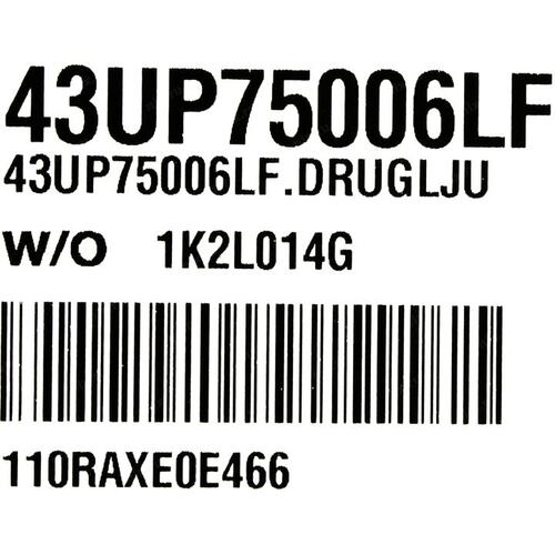 ЖК телевизор 43" LG 43UP75006LF 2021