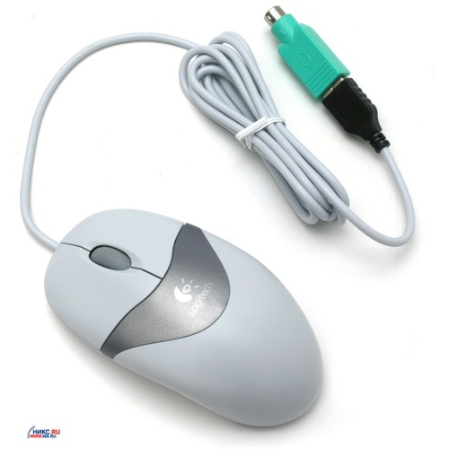 Logitech Pilot Wheel Mouse Optical <M-BT96a> <931144> (RTL) PS/2&USB 3btnn+Roll