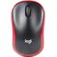 Беспроводная Мышь Logitech Wireless Mouse M186 RED (USB, 3btn, 1000 dpi), вид сверху