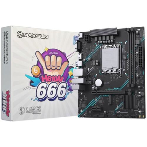 Материнская плата Socket LGA1700 MAXSUN MS-H610M 666 WIFI6 D5 2DDR5 MicroATX