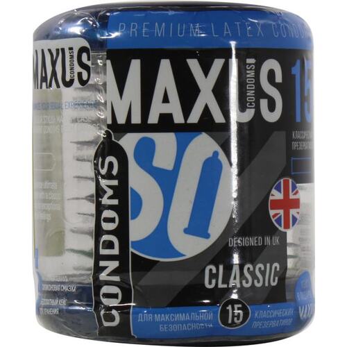 Презервативы Maxus Classic 15 шт + Condom case