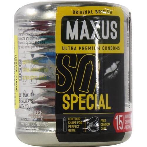 Презервативы Maxus Special 15 шт + Condom case