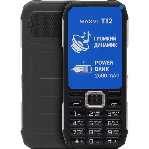 Телефон MAXVI T12 black 32 Мб