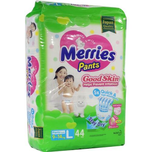 Подгузники Merries Good Skin L