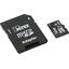 Карта памяти Mirex 13613-ADSUHS16 microSDHC UHS-I Class 1 (U1) 16 ГБ +microSD->SD адаптер, вид основной