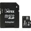 Карта памяти Mirex 13613-ADTMSD08 microSDHC Class 4 8 ГБ +microSD->SD адаптер, вид сверху
