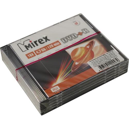 Диск DVD+R Mirex 202479 5 шт