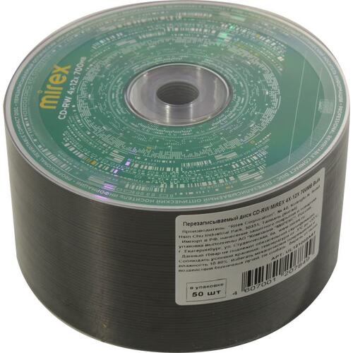 Диск CD-RW Mirex 207849 50 шт