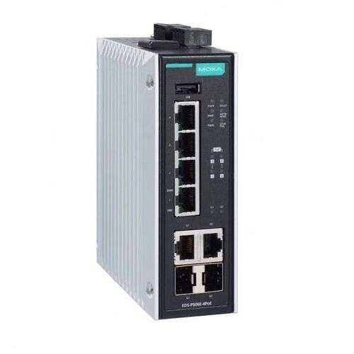 MOXA Коммутатор EDS-P506E-4PoE-2GTXSFP-T