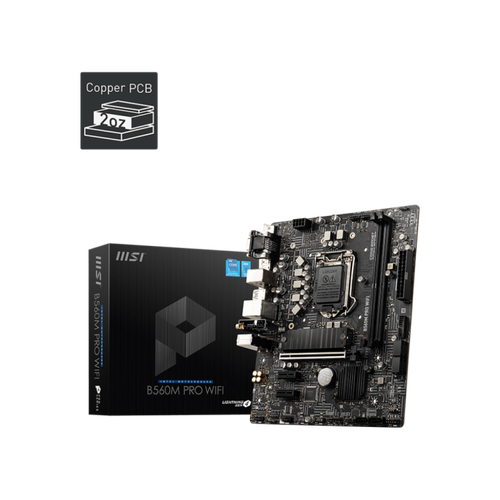 Материнская плата Socket LGA1200 MSI B560M PRO WIFI 2DDR4 MicroATX