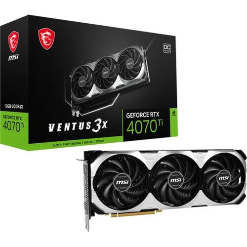 Игровая видеокарта MSI Ventus GeForce RTX 4070 Ti VENTUS 3X 12G OC 12 Гб GDDR6X