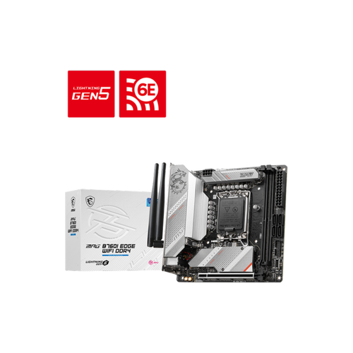 Материнская плата Socket LGA1700 MSI MPG B760I EDGE WIFI DDR4 2DDR4 Mini-ITX с высокой заглушкой