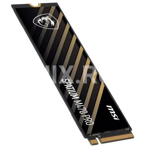 S78-440Q990-P83 SSD MSI M.2 2280 2TB SPATIUM M470 PRO Client SSD, PCIe Gen4x4 with NVMe, 3D TLC, R/ W 5000/ 4400