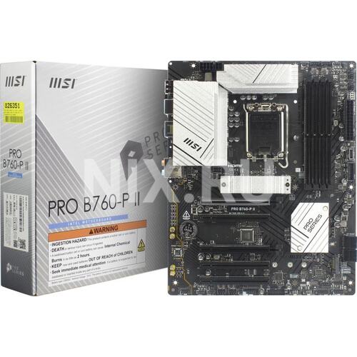 Материнская плата Socket LGA1700 MSI PRO B760-P II 4DDR5 ATX
