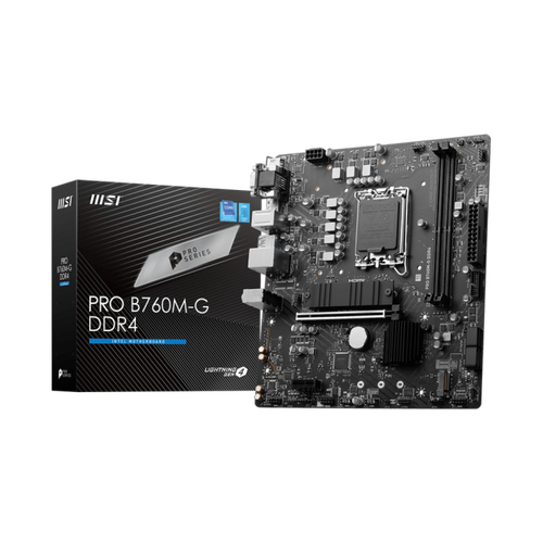 Материнская плата Socket LGA1700 MSI PRO B760M-G DDR4 2DDR4 MicroATX