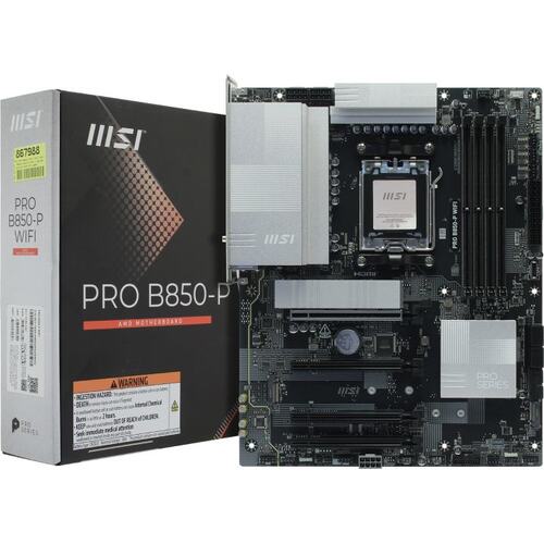 Материнская плата Socket AM5 MSI PRO B850-P WIFI 4DDR5 ATX