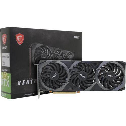 Игровая видеокарта MSI VENTUS RTX 3060 TI VENTUS 3X LHR 8 Гб GDDR6