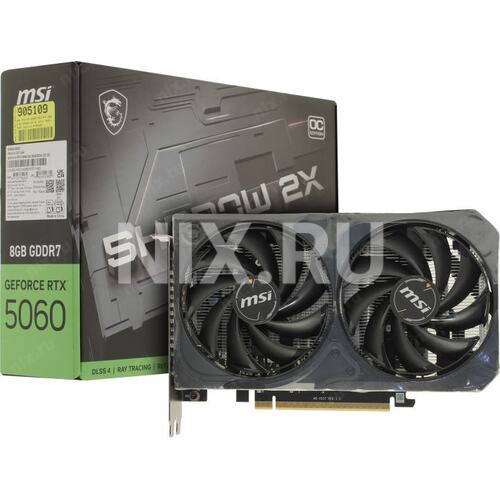 Игровая видеокарта MSI Shadow 2X RTX 5060 8G SHADOW 2X OC