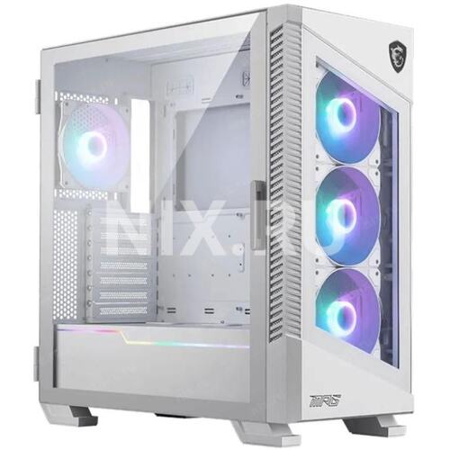 306-7G18W21-809 Корпус MSI MPG VELOX 100R WHITE белый без БП E-ATX 9x120mm 4x140mm 2xUSB3.1 audio AirDuct bott PSU