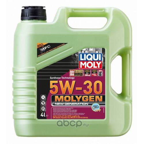 LIQUI MOLY 21225 МАСЛО МОТОРНОЕ Molygen New Generation DPF 5W-30 (4L) -API: SN.ACEA: C2/C3