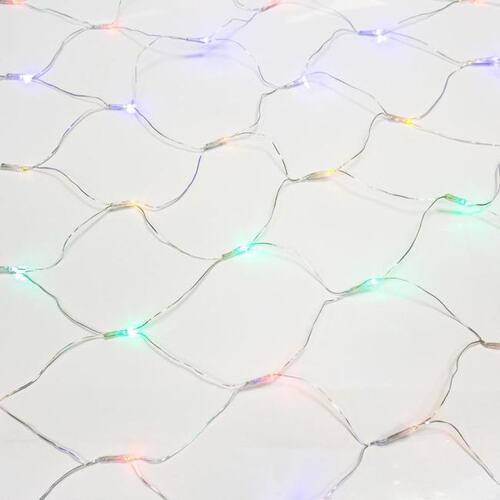 NEON-NIGHT 215-119-6 Гирлянда "Сеть" 1х1,5м, прозрачный ПВХ, 96 LED Мультиколор