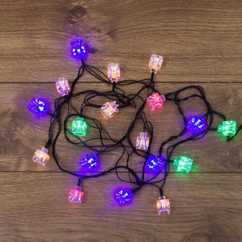 NEON-NIGHT <303-061> Новогодняя гирлянда "Кубики" USB (2.8м, 20LED)