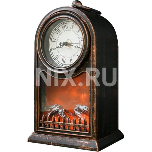 NEON-NIGHT <511-021> Светодиодный камин "Старинные часы" (USB/2xC)