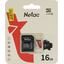   Netac NT02P500ECO-016G-R microSDHC UHS-I Class 1 (U1), Class 10 16  +microSD->SD ,  