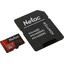   Netac Pro NT02P500PRO-016G-R microSDHC A1, V10, UHS-I Class 1 (U1), Class 10 16  +microSD->SD ,  