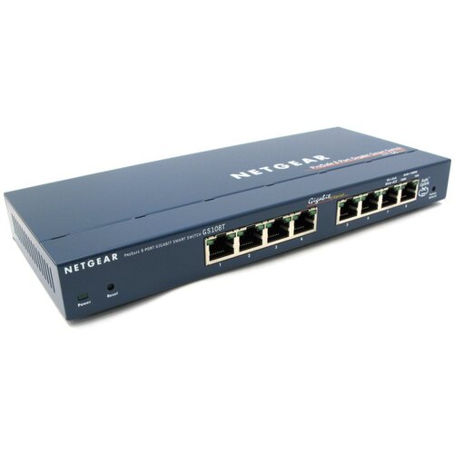 Netgear <GS108T-100EUS> Управляемый коммутатор (8 x 1 Гбит/с)
