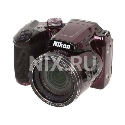 Купить Фотоаппарат Nikon CoolPix B500 фиолетовый 16Mpix Zoom40x 3" 1080p SDXC/SD