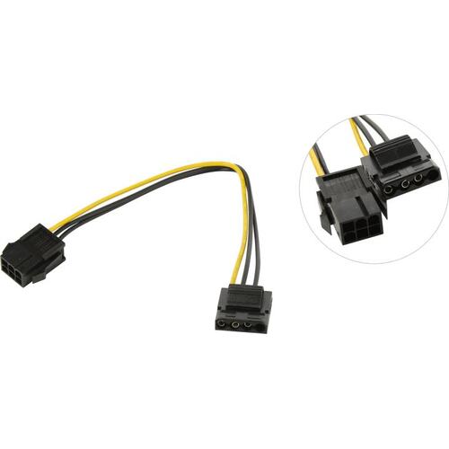 Переходник питания для вентилятора NoName 6pin to 4pin Molex 0.2 м.