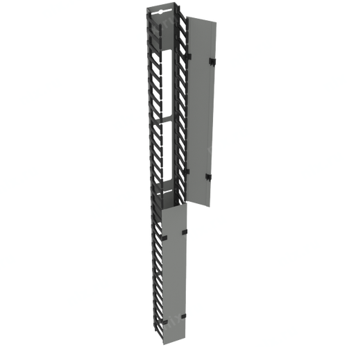 NT CO-VO.48T21.C G Органайзер вертикальный, 48U, тип Т2.1, с крышкой, серый