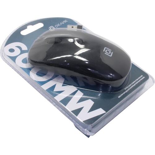 Беспроводная Мышь OKLICK Wireless Optical Mouse 600MW (USB, 4btn, 1600 dpi)