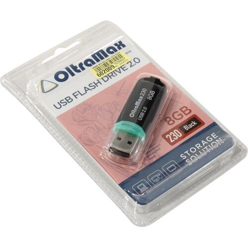 Флешка OltraMax OM-8GB-230-Black USB 8 ГБ