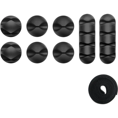 ONKRON <CM-1 Black> Комплект держателей для кабеля