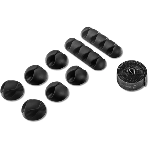 ONKRON <CM-1 Black> Комплект держателей для кабеля