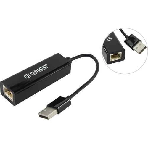 Orico <UTJ-U2-BK> Внешняя сетевая карта (1 x 100 Мбит/с, USB)