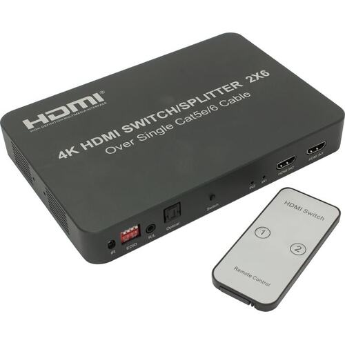 Переключатель/разветвитель/удлинитель HDMI (Video Switch + Splitter + Extender) Orient HSP0206VE