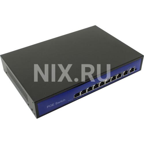 Orient <SWP-7508POE/2P PS+> Неуправляемый коммутатор (10 x 100 Мбит/с, 8 портов IEEE 802.3at (PoE+))