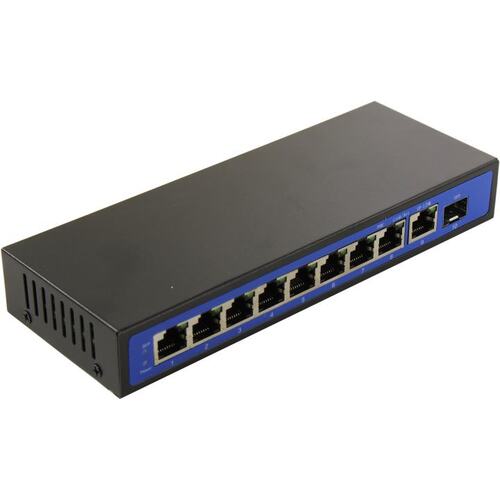 Orient <SWP-7508POE/SFP GE> Неуправляемый коммутатор (9 x 1 Гбит/с, 1 x SFP, 8 портов IEEE 802.3af (PoE))