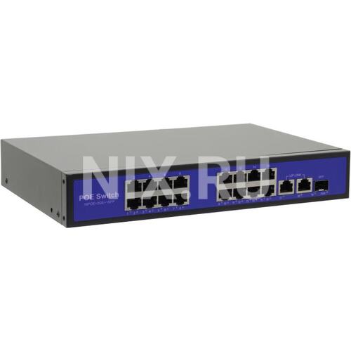 Orient <SWP-7516POE/2P/SFP PS 1GB 24V> PoE Extender (18 x 1 Гбит/с, 1 x SFP, 16 портов Passive PoE)