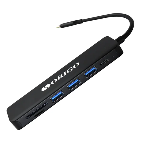 OU3340PD/B1 ORIGO Док-станция USB-C, 3xUSB 3.0, 1xUSB-C/PD 3.0, 1xHDMI, слот SD/TF/microSD