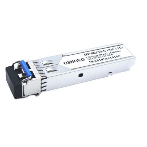 OSNOVO <SFP-S2LC15-G-1310-1310> (, RX 1310 нм/TX 1310 нм, Duplex LC)