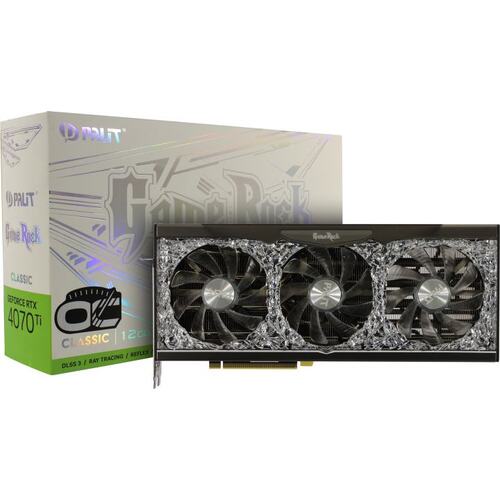 Игровая видеокарта Palit GameRock RTX 4070 Ti GameRock Classic OC GeForce<sup>®</sup> RTX 4070 Ti 12 Гб GDDR6X