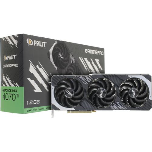 Игровая видеокарта Palit Gaming Pro RTX4070Ti GAMINGPRO GeForce<sup>®</sup> RTX 4070 Ti 12 Гб GDDR6X