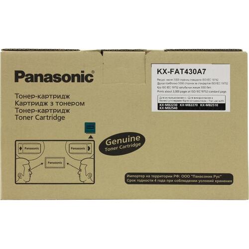 Картридж черный (или контейнер с черными чернилами) Panasonic KX-FAT430A7 (экономичный)