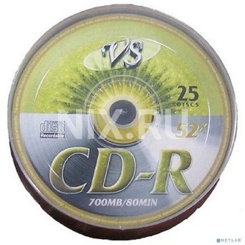 VS (PERFEO) VSCDRSH2501 Диск CD-R VS 700 Mb, 52x, Shrink (25), (10/600)