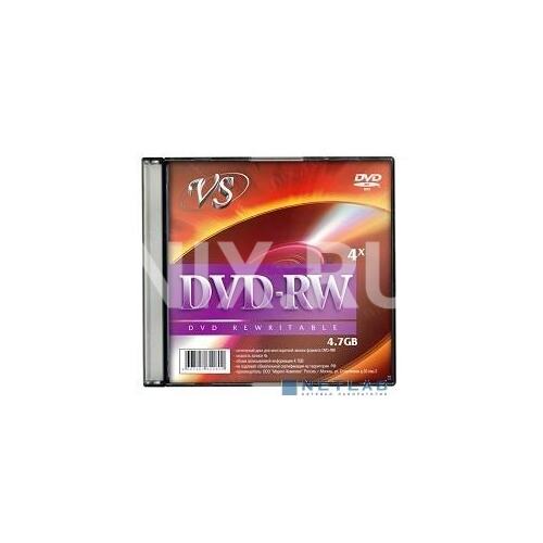 VS (PERFEO) VSDVDRWSL501 Диск DVD-RW VS 4.7 Gb, 4x, Slim Case (5), (5/200).