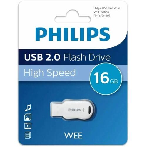 FM16FD110B/97 Флеш накопитель 16GB PHILIPS WEE 2.0 16GB, USB 2.0